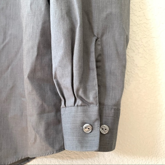Kenneth Cole Slim Fit Button Up Shirt Size 17 - Picture 4 of 6